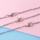 Кулоны «Неразлучники», цветные в серебре, 45 см (комплект 4 шт) - фото 25975304