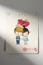 Кулоны парные на цепочке «Яркие сердечки», 45 см, синие, розовые в серебре - Фото 6