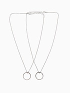 Кулоны парные «Неразлучники» friends forever, кольца, цвет серебро, 45 см - Фото 3