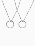 Кулоны парные «Неразлучники» friends forever, кольца, цвет серебро, 45 см - Фото 1