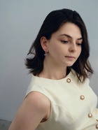 Серьги со стразами «Циркония» мини, круг, белые в золоте - Фото 7