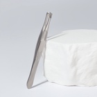 Пинцет для бровей, скошенный, узкий, диагональный, 9 см - Фото 2