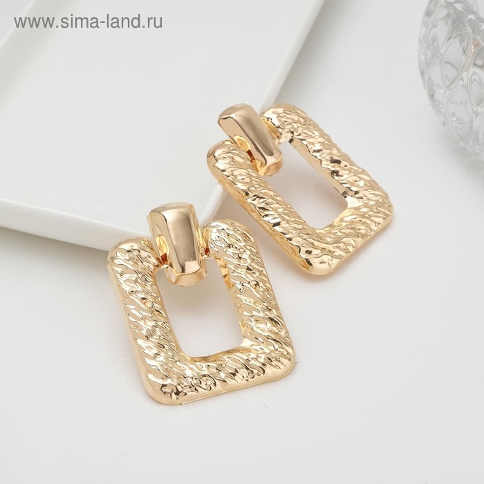 Серьги металл «Эстетика», цвет золото - Фото 1