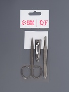 Набор маникюрный, 3 предмета, серебристый - Фото 4