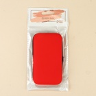 Набор маникюрный, 6 предметов, в футляре, красный - Фото 4