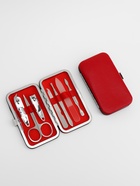 Набор маникюрный, 7 предметов, в футляре, красный - Фото 3