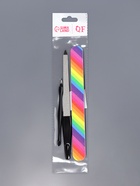 Набор маникюрный, 3 предмета, чёрный, разноцветный - Фото 4