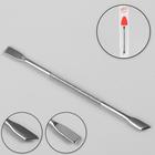 Шабер двусторонний, лопатка прямая, лопатка скошенная, в чехле, 11.5 см, цвет серебристый - Фото 2