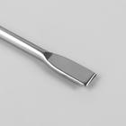 Шабер двусторонний, лопатка прямая, лопатка скошенная, в чехле, 11.5 см, цвет серебристый - Фото 4
