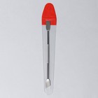 Шабер двусторонний, лопатка прямая, лопатка скошенная, в чехле, 11.5 см, цвет серебристый - Фото 6