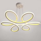 Люстра "Зигзаг" LED 160Вт 3000К - 6000К белый 64х64х10 см - Фото 2
