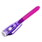 Ручка с невидимыми чернилами «Эврики», УФ-фонарик, цвета МИКС - Фото 3