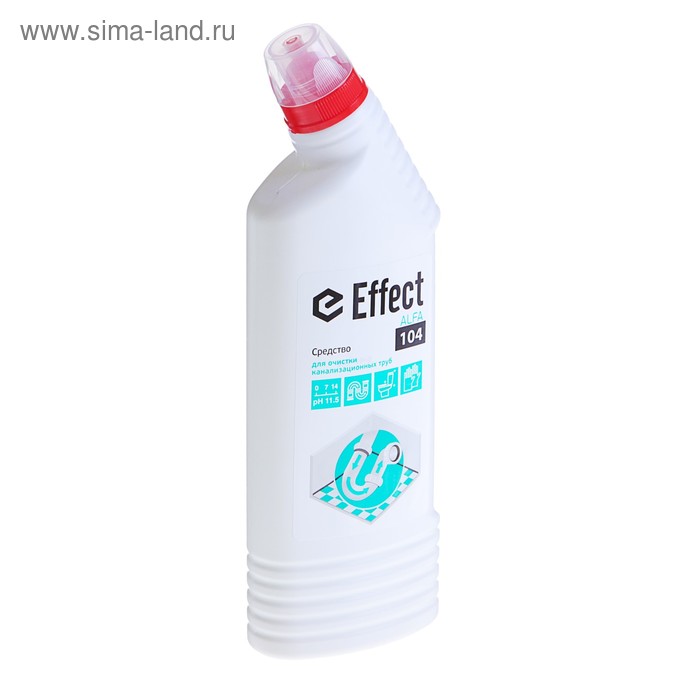 Средство для очистки канализационных труб Effect Alfa 104, 0,75 л - Фото 1