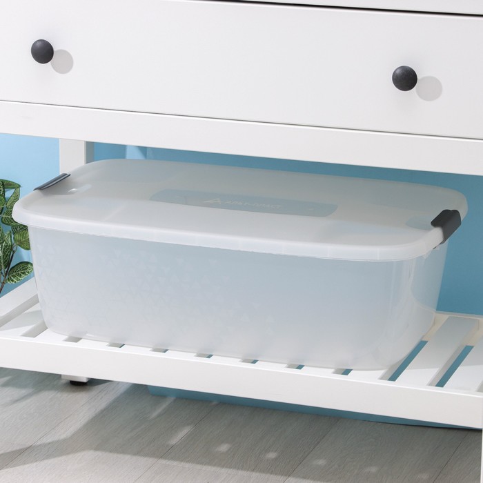 Бокс универсальный, 32 л, 60×40×19 см, на колесиках, МИКС - Фото 1