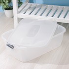 Бокс универсальный, 32 л, 60×40×19 см, на колесиках, МИКС - Фото 4