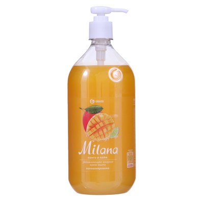 Жидкое крем-мыло Grass Milana «Манго и лайм», 1 л