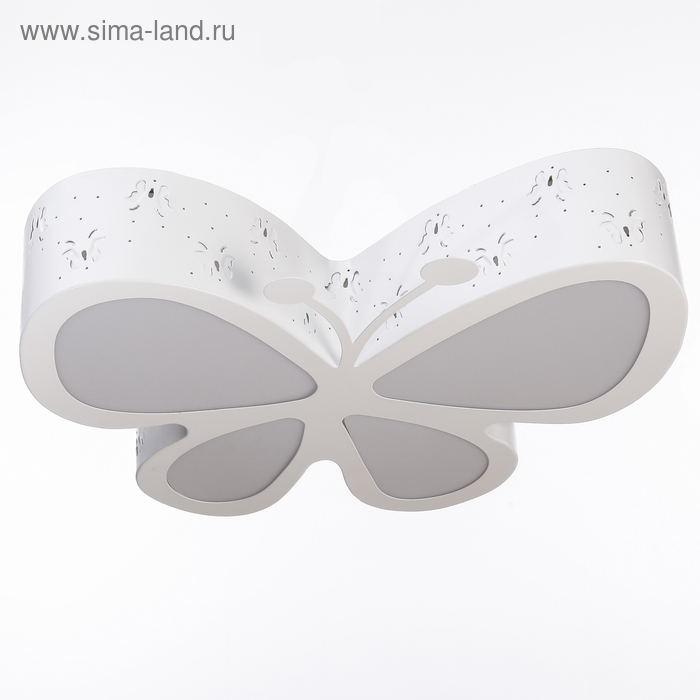 Люстра "Бабочка" LED 3 режима 48Вт белый 52х46,5х10 см - Фото 1