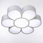 Люстра "Цветок" LED 3 режима 72Вт белый 50х55х8 см - Фото 2