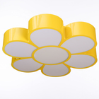 Люстра "Цветок" LED 3 режима 72Вт желтый 50х55х8 см - Фото 1