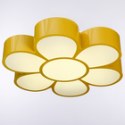 Люстра "Цветок" LED 3 режима 72Вт желтый 50х55х8 см - Фото 3