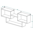 Полка навесная П-14 500х1300х200 Ясень Шимо светлый/Шимо темный - фото 27780727