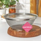 Сито для просеивания Доляна «Универсал», d=28 см, нержавеющая сталь, серебристое - Фото 4