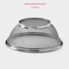 Сито для просеивания Доляна «Универсал», d=25 см, нержавеющая сталь, серебристое - Фото 2