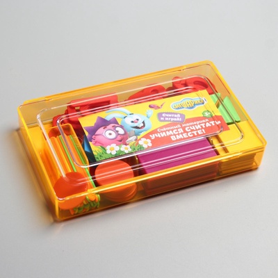 Счётный материал «Учимся считать», 130 элементов в наборе, Смешарики, МИКС