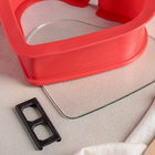 Форма силиконовая для выпечки со стеклянным дном 24х22,5х8 см "Сердце", цвет МИКС - Фото 4