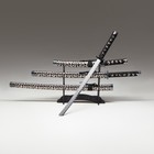 Макет оружия «Сувенирные катаны на подставке 3в1. Серый леопард», подарочный набор, ножны кожзам, 47 см; 70 см; 89 см - Фото 1