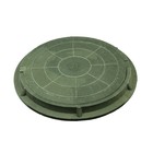 Люк полимерный, легкий, 30 кН, нагрузка до 3 т, зеленый - Фото 1