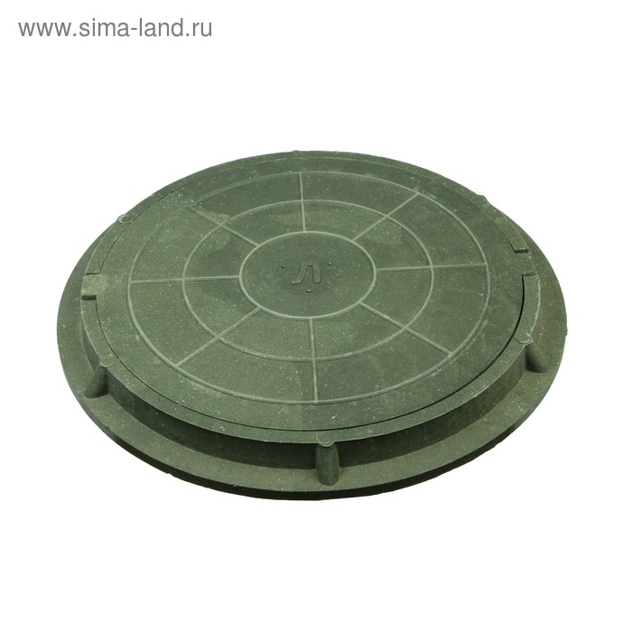 Люк полимерный, легкий, 30 кН, нагрузка до 3 т, зеленый - Фото 1