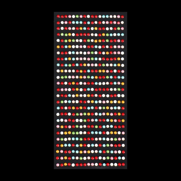 Стразыдля декора, жемчужные, на клеевой основе, 3 мм, разноцветные - Фото 1