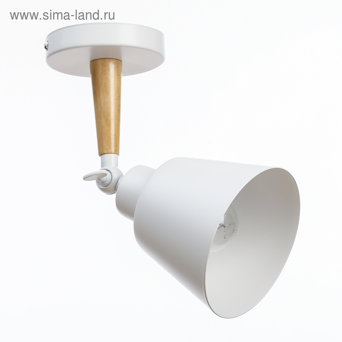 Спот «Цилиндр малый» 1×40 Вт E27 белый 12×20×20 см - Фото 1