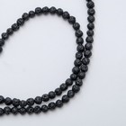 Бусины на нити шар №4 «Лава», цвет чёрный (87 бусин) - фото 318184314