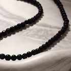 Бусины на нити шар №4 «Лава», цвет чёрный (87 бусин) - Фото 2