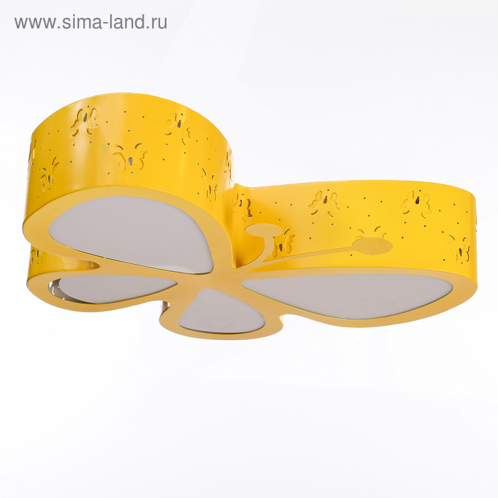 Люстра "Бабочка" LED 3 режима 48Вт желтый 52х46,5х10 см - Фото 1