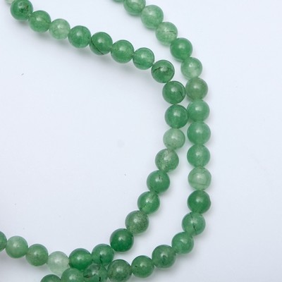 Бусины на нити шар №6 «Нефрит» (60 бусин)