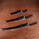 Макет оружия «Сувенирные катаны на подставке 3в1. Рептилия», подарочный набор, ножны кожзам, 47 см; 70 см; 89 см - Фото 2