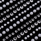 Стразы жемчужные для декора, на клеевой основе, 7.5×16 см, серебристые, белые - Фото 3