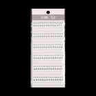 Стразы жемчужные для декора, на клеевой основе, 7.5×16 см, серебристые, белые - Фото 4