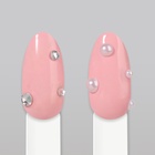 Стразы жемчужные для декора, на клеевой основе, 7.5×16 см, серебристые, белые - Фото 5