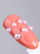 Стразы жемчужные для декора, на клеевой основе, 7.5×16 см, серебристые, белые - Фото 6