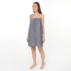 Полотенце - парео для сауны «Экономь и Я», 68×150 см, серое - Фото 2