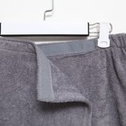 Полотенце - парео для сауны «Экономь и Я», 68×150 см, серое - Фото 7