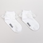 Носки детские с рюшей, цвет белый, р-р 18-20 - Фото 1