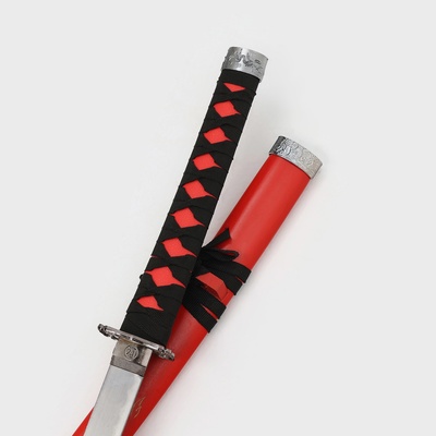 Макет оружия «Сувенирные катаны на подставке 3в1. Красный дракон», подарочный набор, ножны дерево, 54 см; 81 см; 100 см