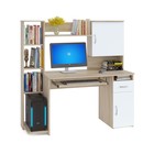 Компьютерный стол, 1486 × 600 × 1440 мм, цвет дуб сонома / белый - фото 109833068