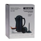 Кофеварка GELBERK GL-542, гейзерная, 800 Вт, 1.2 л, чёрная - Фото 6