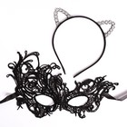 Карнавальный набор «Погладь меня», ободок-ушки, маска - Фото 4